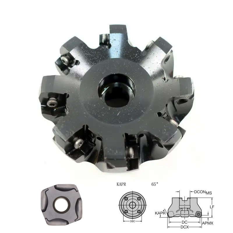 65度銑刀盤50mm平面銑刀盤R365-
